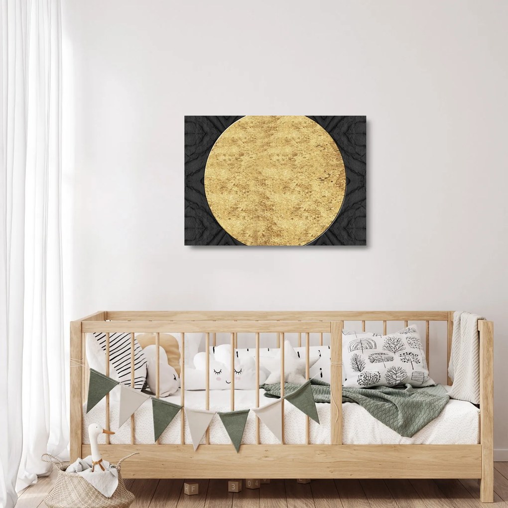 Üveg kép - Arany szerkezet N⁰2 (70x50 cm)