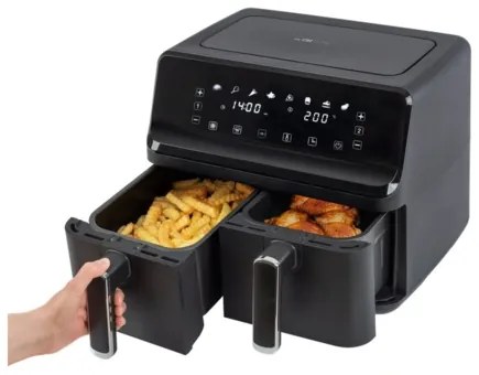 Clatronic FR 3804 H dupla forrólevegős fritőz , 8l