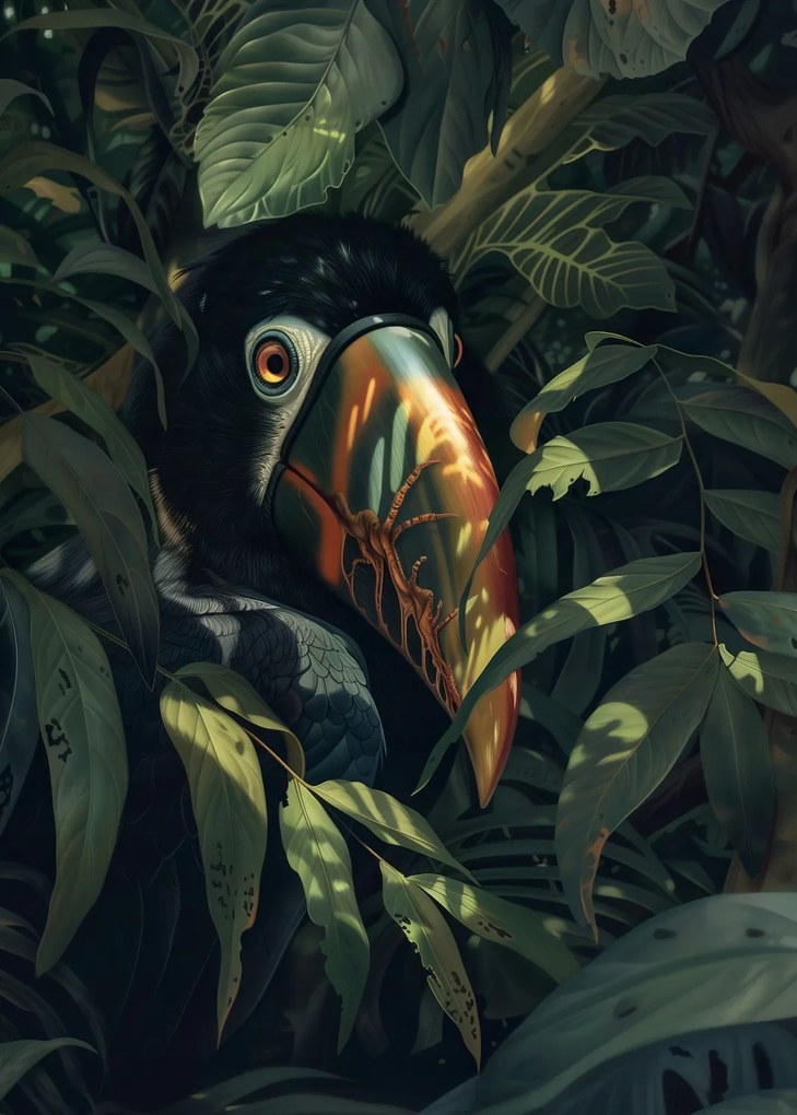 Poszter 25x35cm Rejtett Tukán