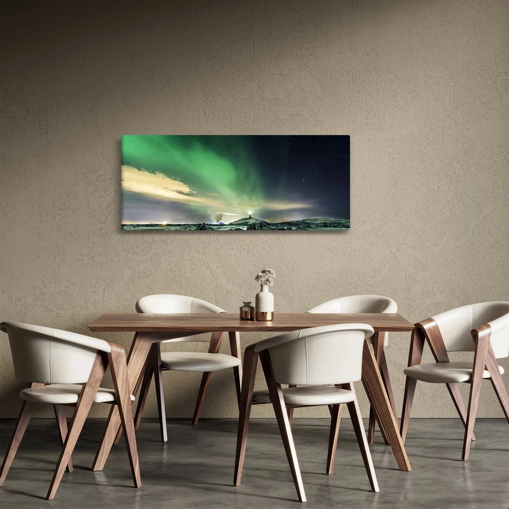 Északi fény képe (120x50 cm)