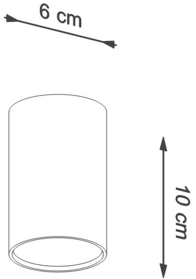 Sollux SL.0996 - Spotlámpa LAGOS 1xGU10/10W/230V 10 cm fehér