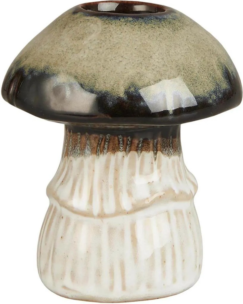 Gyertyatartó gomba zöld Ib Laursen, 7,8 cm