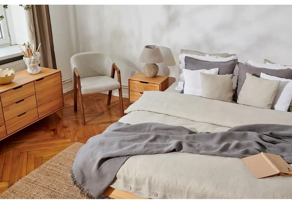 Bükkfa franciaágy 200x200 cm Greg - The Beds