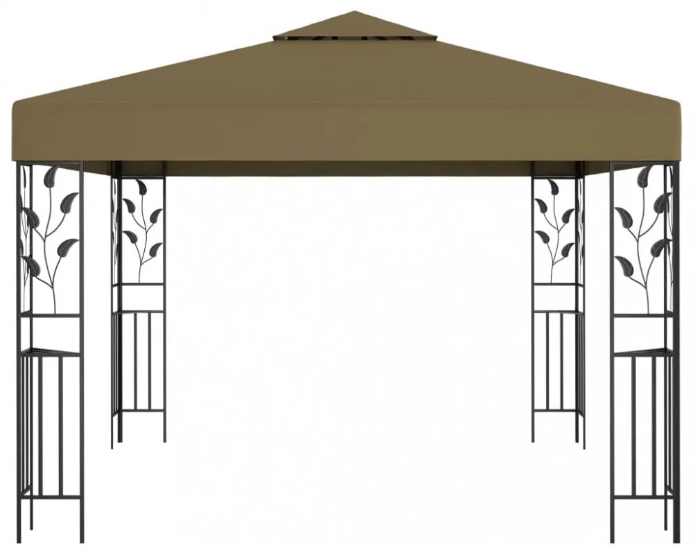 tópszínű pavilon 3 x 3 m 180 g/m²