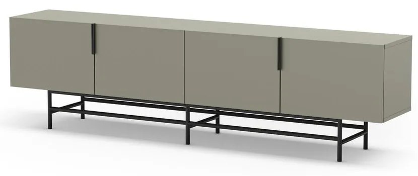 Zöldesszürke TV-állvány 200x63,5 cm Eldia – Marckeric