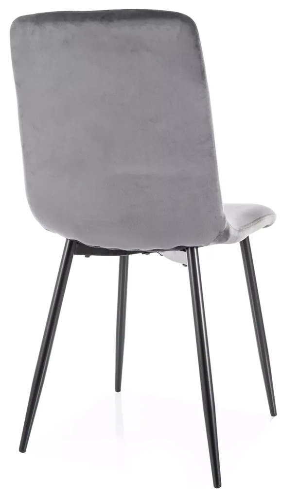 Étkezőszék DAREN VELVET szürke