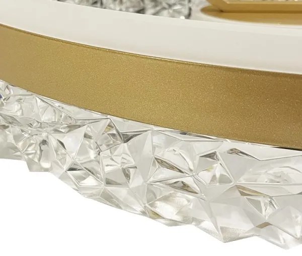 Brilagi - LED Dimmelhető felületre szerelhető csillár LED/86W/230V 3000-6500K arany + távirányító