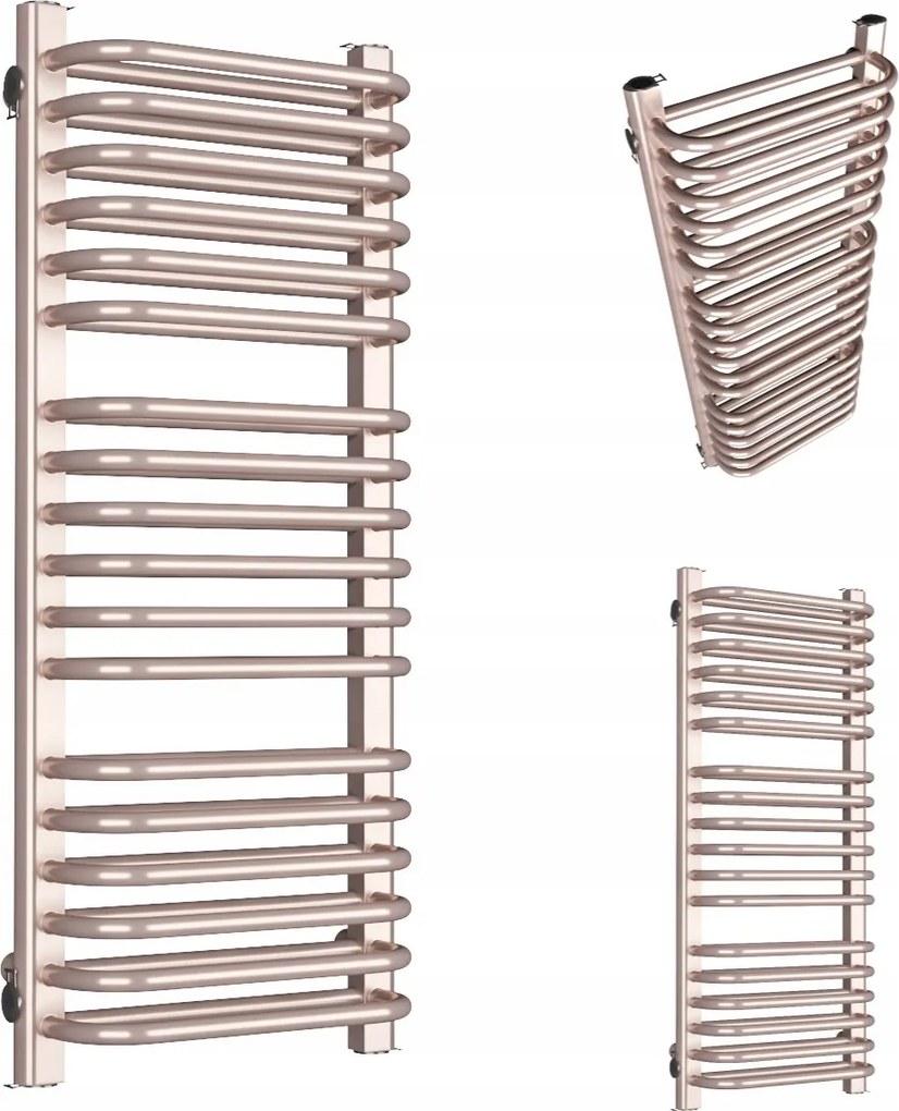 Fürdőszobai Radiátor Függőleges Double 1220/500 Arany Rózsaszín