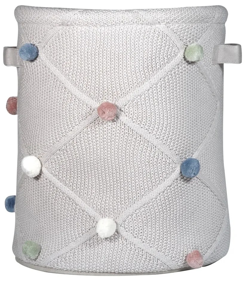 Világosbarna textil játéktároló kosár ø 30x35 cm Taupe – Kindsgut