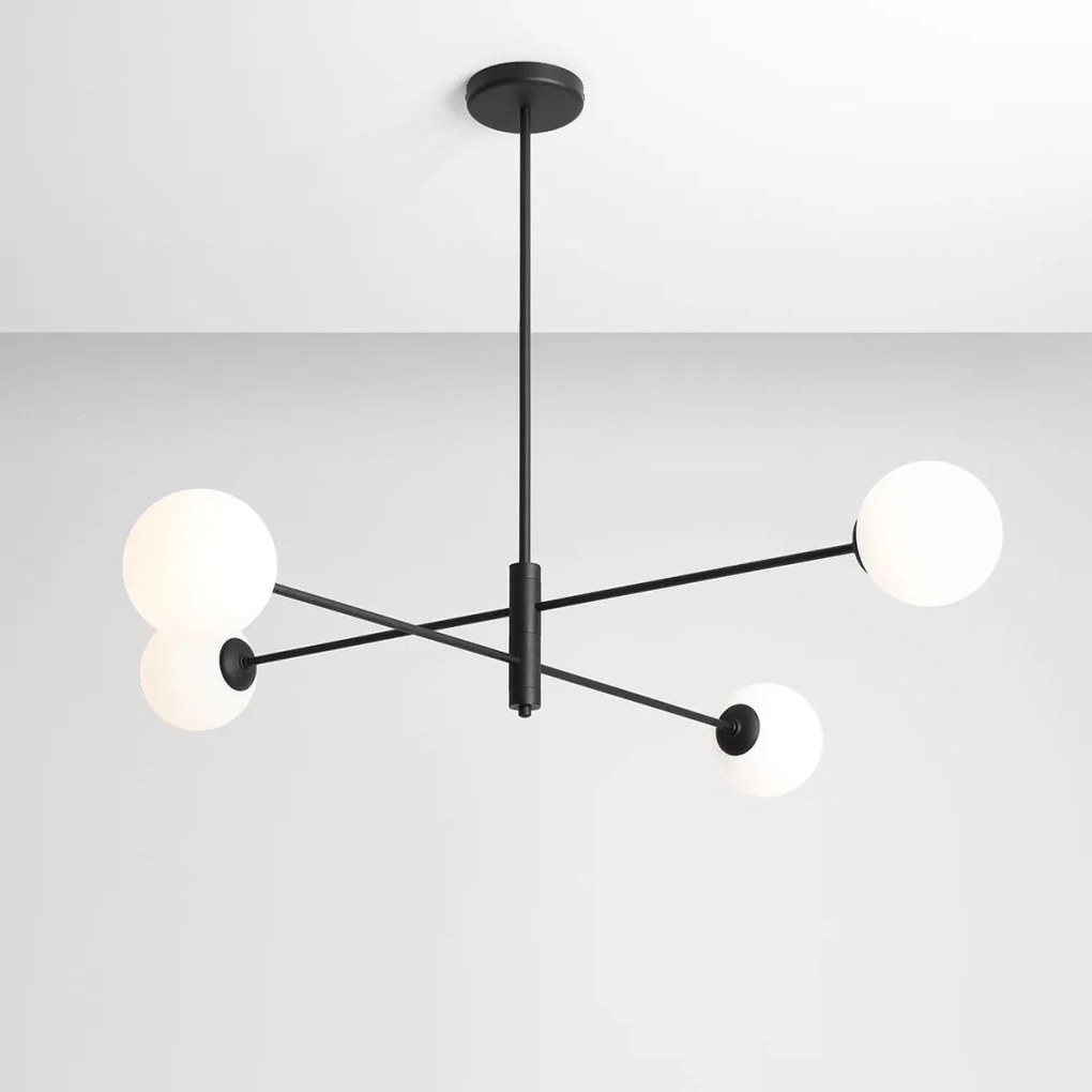 ALDEX 1090PL_L1 HOMME Többágú Függesztett Lámpa Fekete E14 IP20