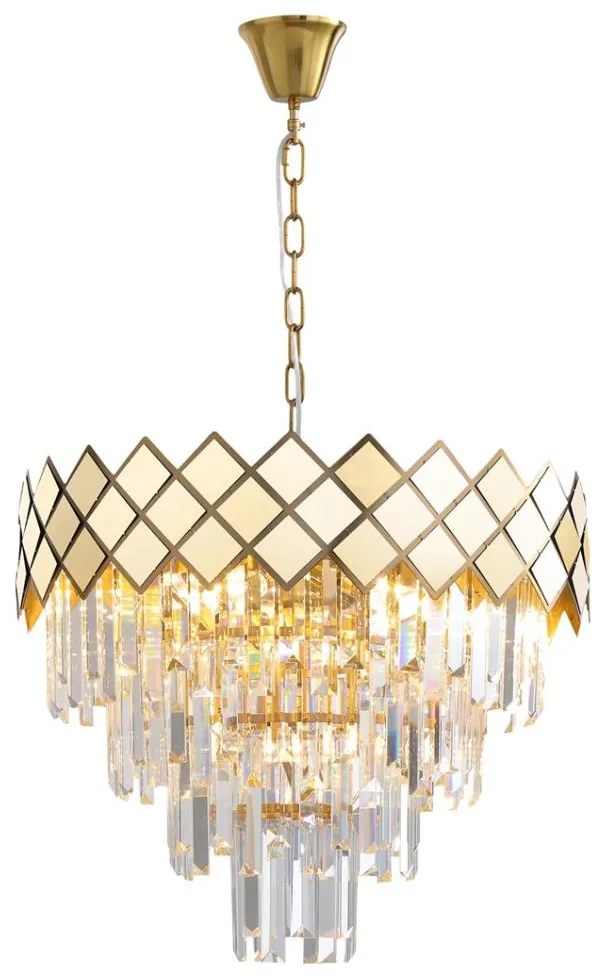 Csillár láncon CARISMA 9xE14/40W/230V arany