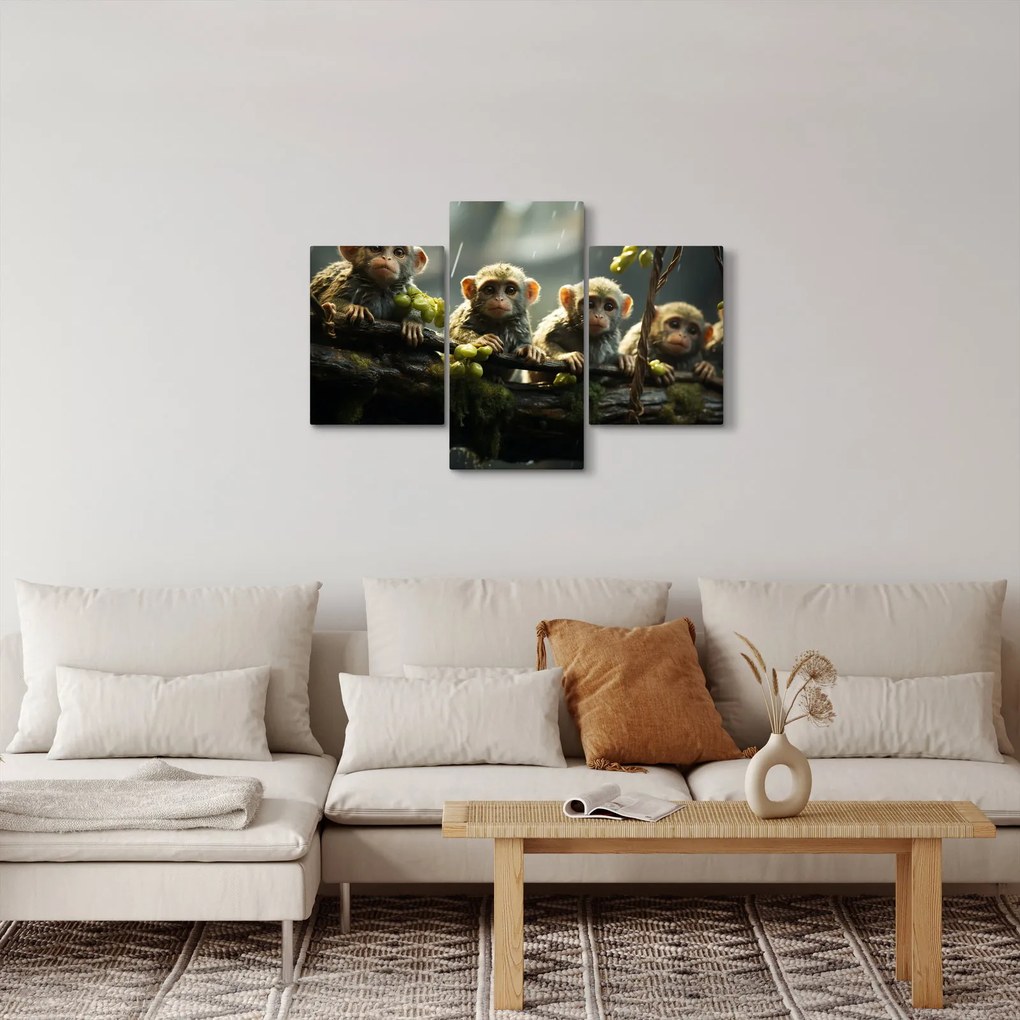 Kép - Majmok (90x60 cm)