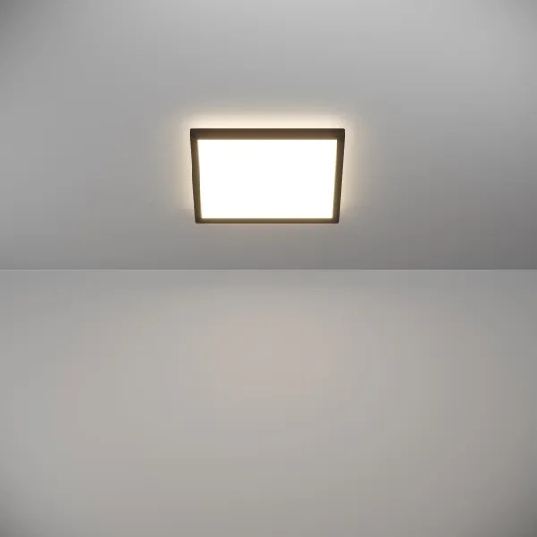 Eglo 901442-LED ROVITO fürdőszobai mennyezeti lámpa 13,4W/230V 29x29cm IP44 feke