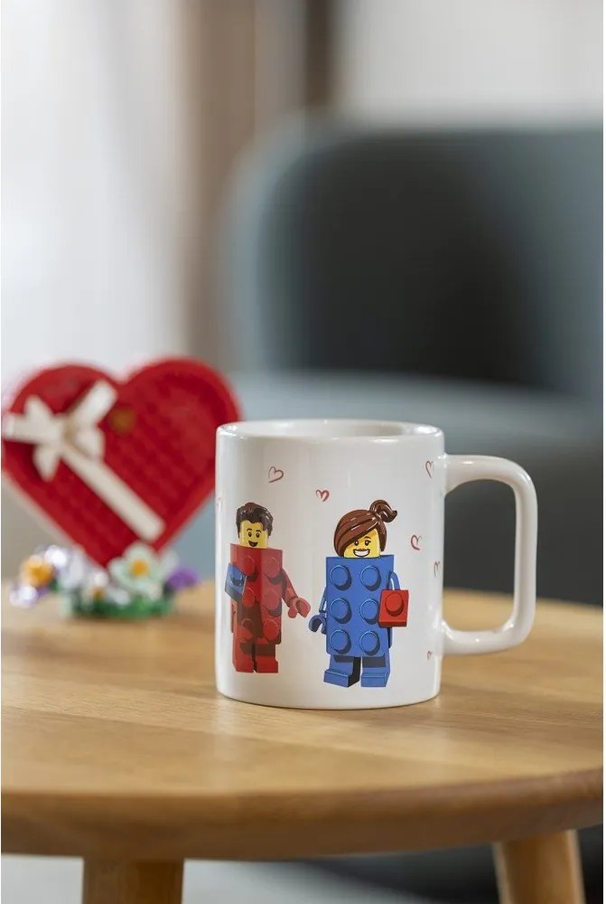 Fehér kerámia gyerek bögre 300 ml Love – LEGO®