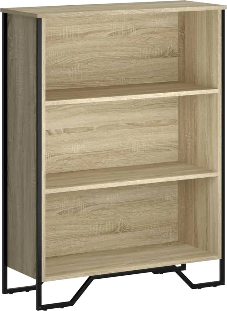 vidaXL sonoma tölgy szerelt fa könyvespolc 80 x 31 x 106 cm