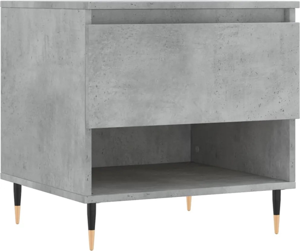 vidaXL betonszürke szerelt fa dohányzóasztal 50 x 46 x 50 cm