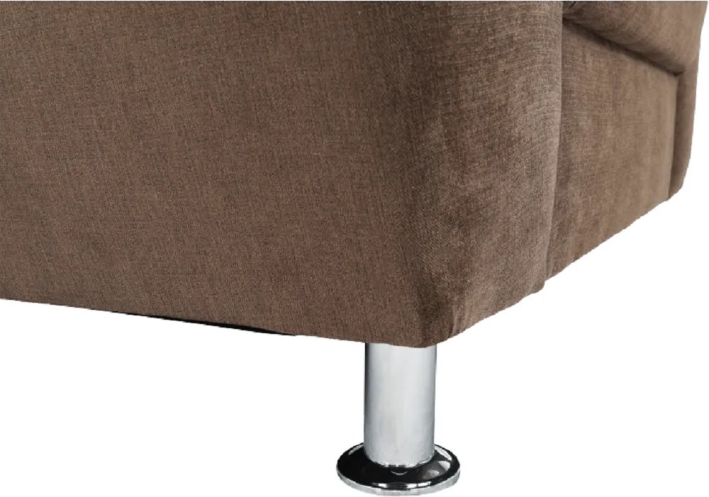 Fotel, barna szövet, SANTIAGO