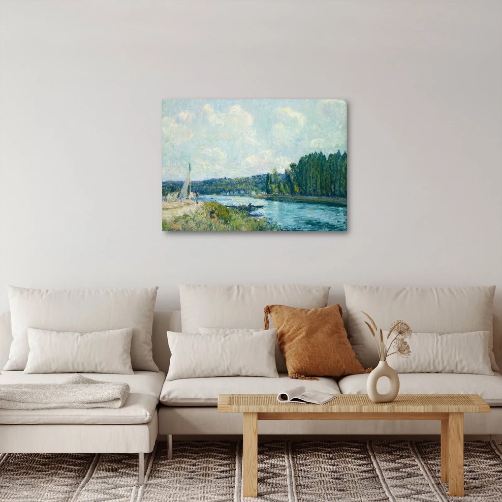 Kép - Alfred Sisley, The Banks of the Oise, reprodukciók (70x50 cm)