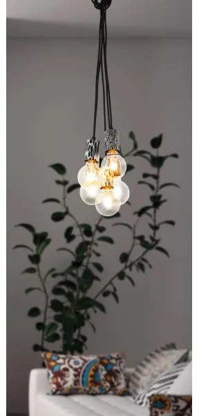 Eglo 43314 - COULSDON kábelfüggesztésű csillár 5xE27/10W/230V