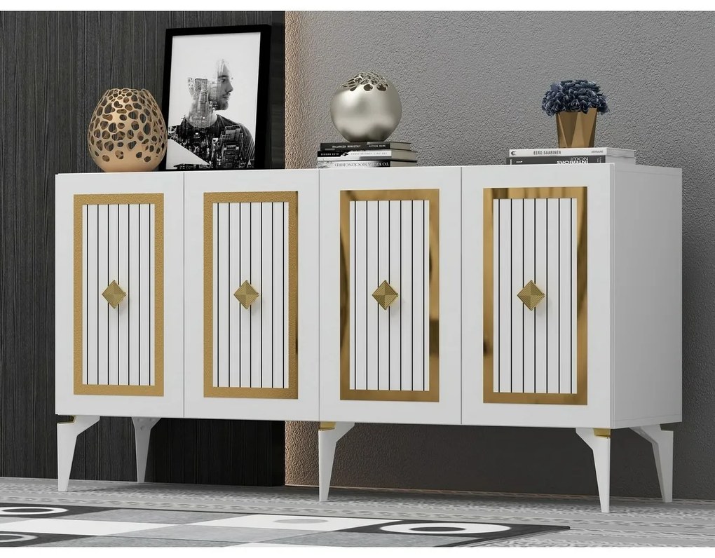 Nora White and Gold szekrény