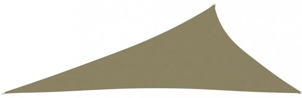 bézs háromszögű oxford-szövet napvitorla 3 x 4 x 5 m
