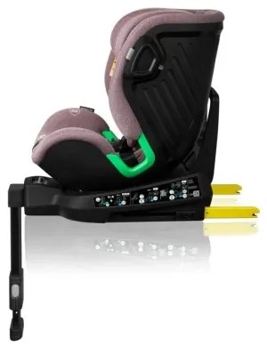 Lionelo HARMONY i-Size 40-150 cm forgatható autósülés alapzattal, rózsaszín