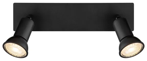 Globo 57998-2 - Spotlámpa DREW 2xGU10/35W/230V fekete