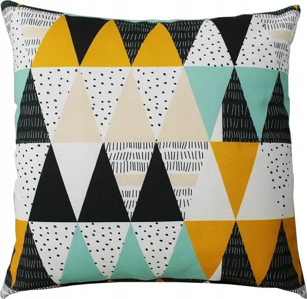 Díszpárnahuzat 40x40 Triangle háromszögek dekoratív párnahuzat prémium
