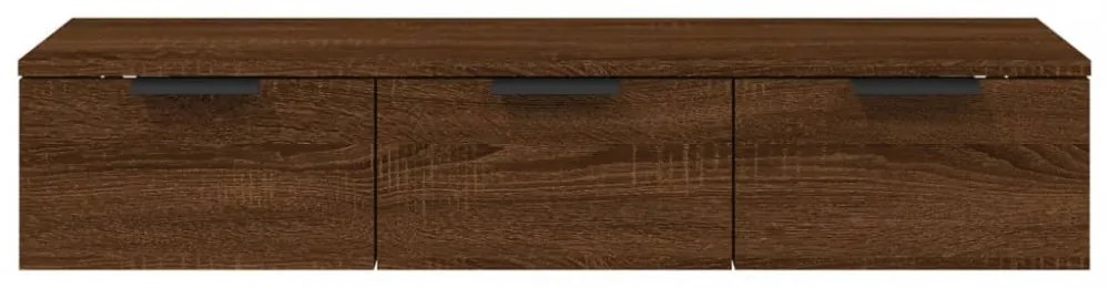 barna tölgyszínű szerelt fa faliszekrény 102 x 30 x 20 cm