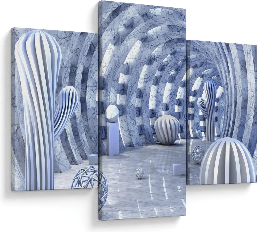 Kép - 3D absztrakció (90x60 cm)