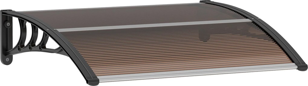 Outsunny Ajtó Napernyő Elülső Ajtó Napernyő 120 x 75 cm Lapos Ajtó Napernyő Polikarbonát Borítás | Aosom