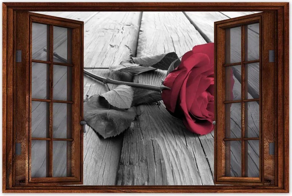 Poszterek 90x60 Rózsa a mólón