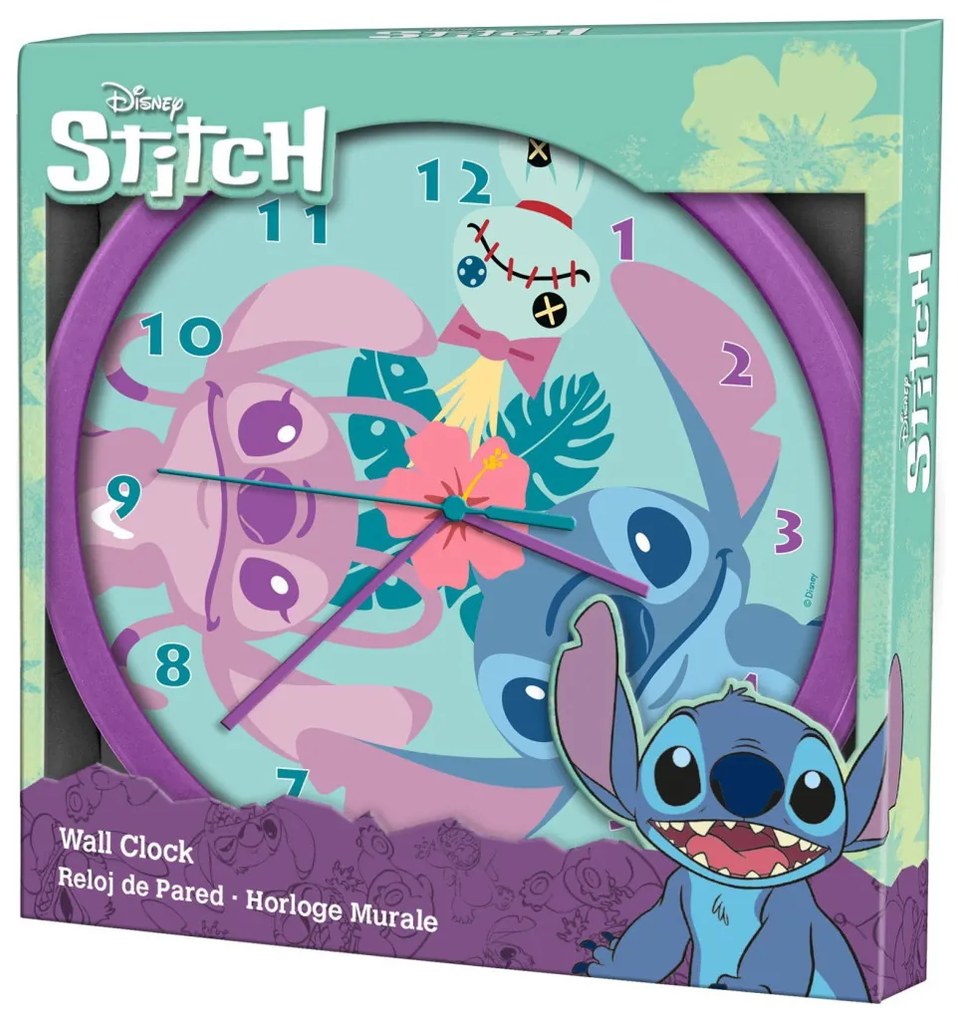 Disney Lilo és Stitch, A csillagkutya Island falióra 25 cm