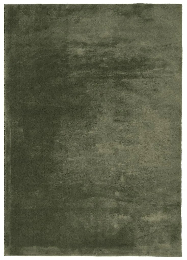 HUARTE erdőzöld rövid szálú puha és mosható szőnyeg 200x280 cm