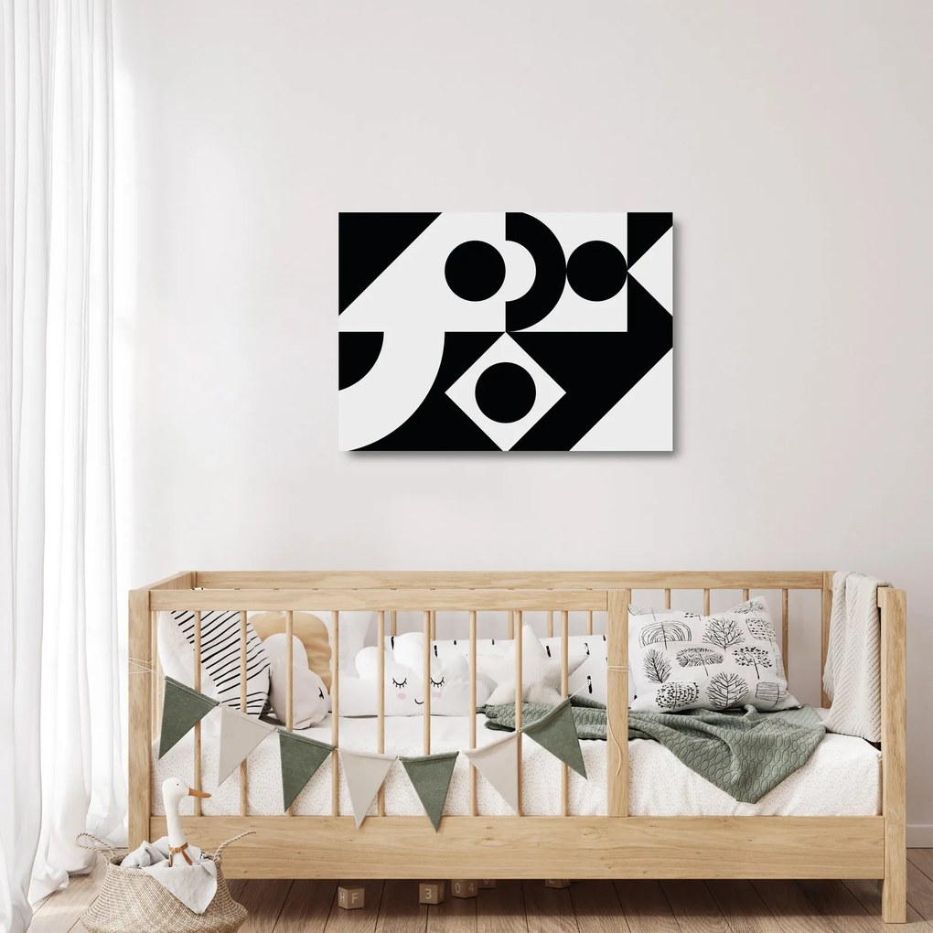 Üveg kép - Geometriai absztrakció N⁰1 (70x50 cm)