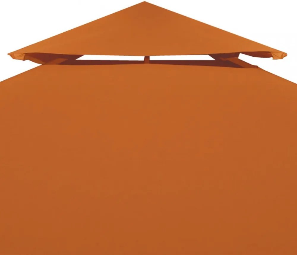 narancssárga csere pavilon ponyvatető 310 g/m² 3 x 3 m