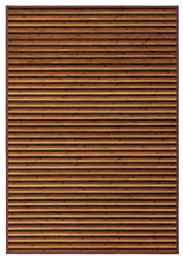 Mustársárga-barna bambusz szőnyeg 140x200 cm – Casa Selección