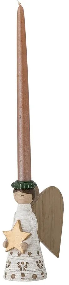 Karácsonyi mintás poligyanta gyertyatartó készlet 4 db-os Abba – Bloomingville