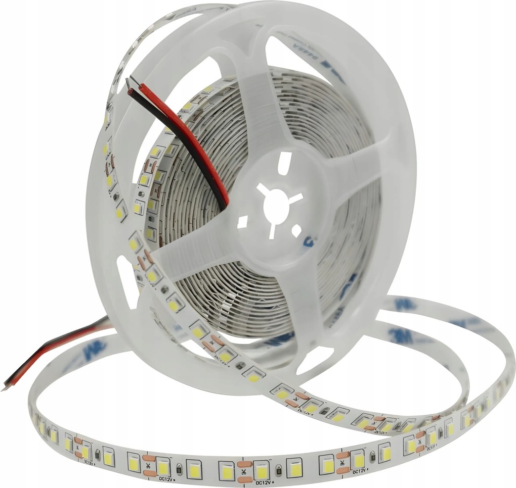 Led szalag 12V 5m 48W 3000K Meleg szín 600lm/m 12V IP20 SMD2835 Erős