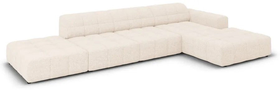 Krémszínű sarokkanapé (jobb oldali) Chicago – Cosmopolitan Design