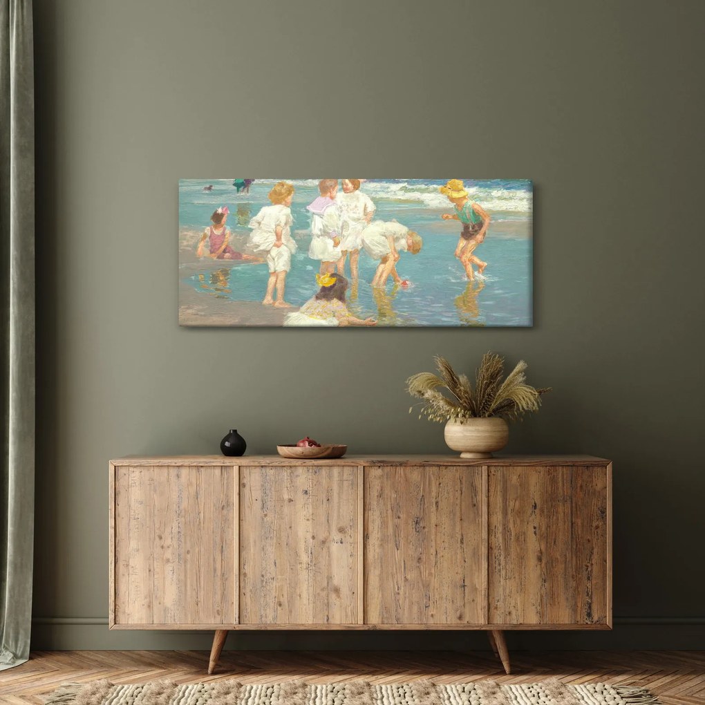 Kép - Edward Henry Potthast, A Holiday, reprodukciók (120x50 cm)