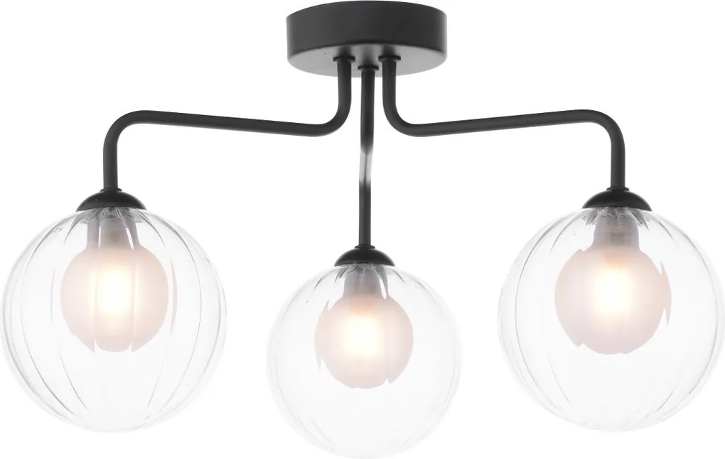 Dar Lighting modern mennyezeti lámpa feya matt fekete darfey0322-20