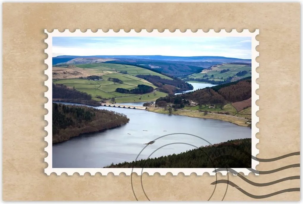 Poszterek 120x80 Tájkép folyóval