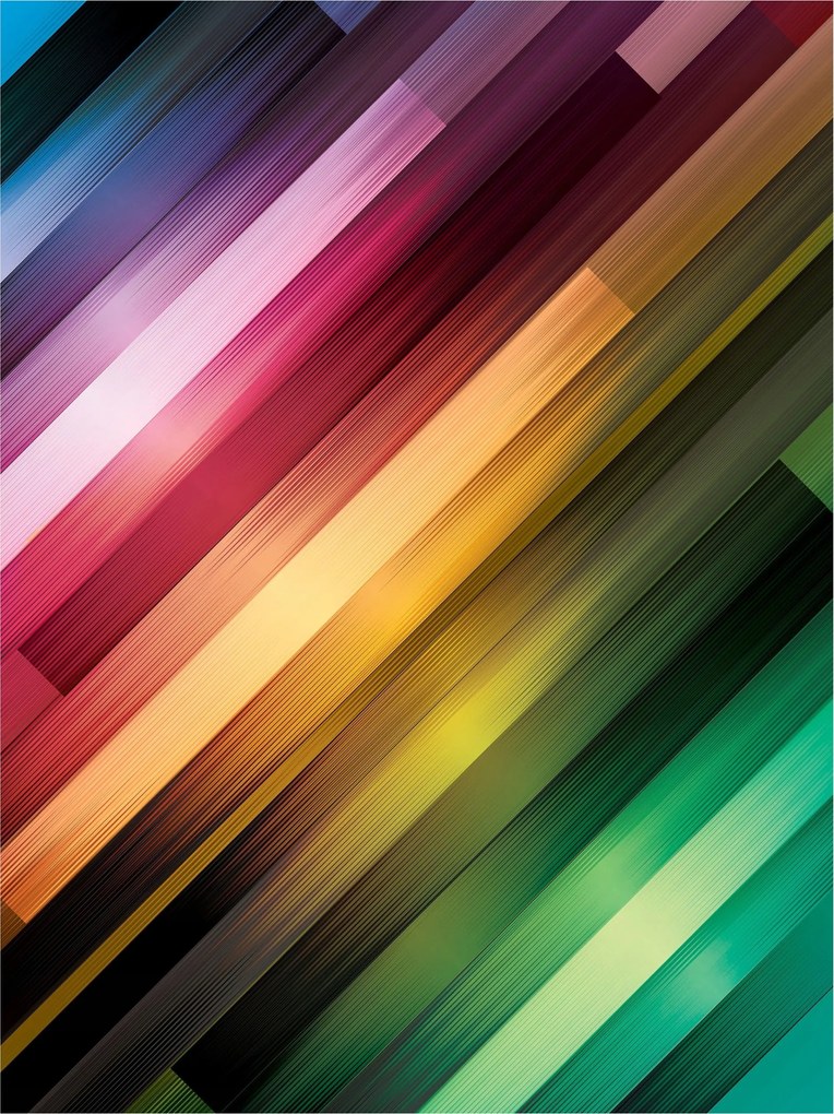 Flizelin fotótapéta Színes diagonál csíkok spektrum 206x275 +ragasztó