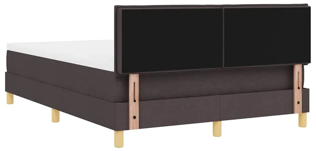 Boxspring ágy matraccal sötétbarna 160 x 200 cm szövet
