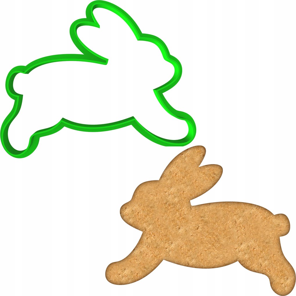 Húsvéti Forma Mézeskalács lyukasztó Húsvéti Nyuszi 10cm