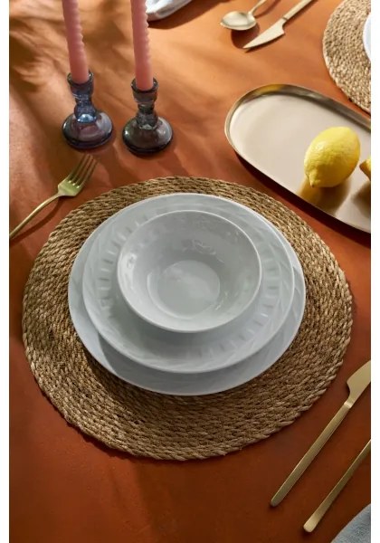 18 részes fehér porcelán étkészlet