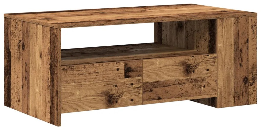 Kávézóasztal Öreg Fa 102x55x43,5 cm Mérnöki Fa