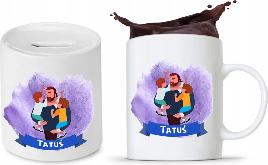 Apa Szett Bögre Persely Ajándék fényképes nyomtatással