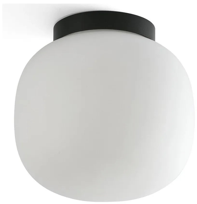 FARO Barcelona FARO 68611 - Mennyezeti lámpa AMELIA 1xE27/15W/230V IP44 fehér/fekete FA68611